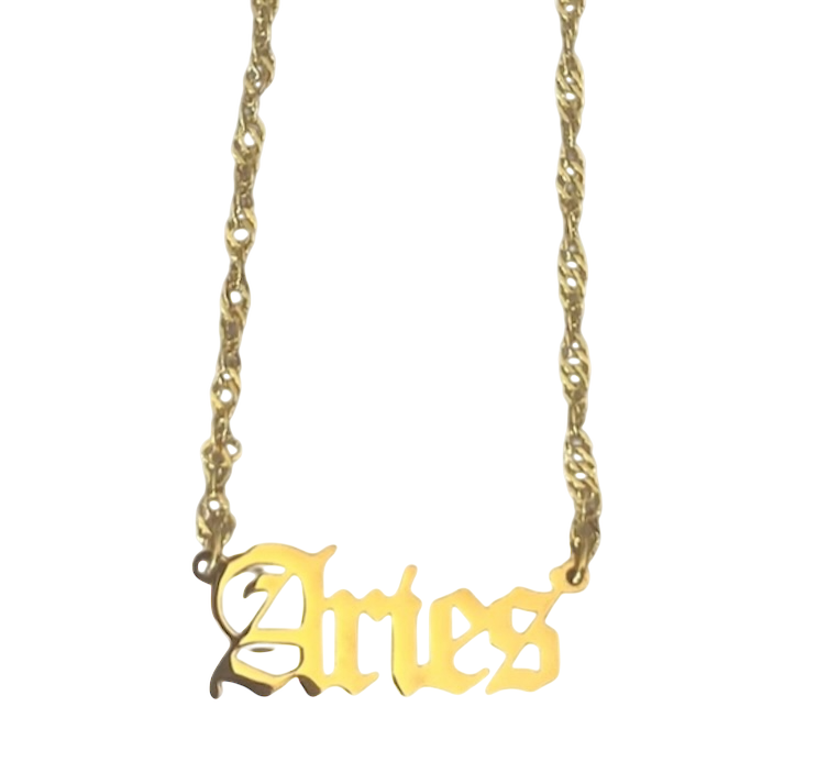 Horoscope Name Tag